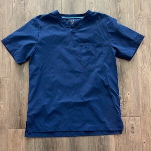 Medelita men’s large navy scrub top